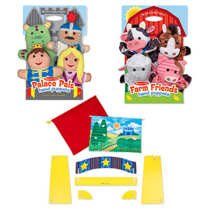 Lets Play Puppet Pals Bundle - Theater & Hand Puppets
