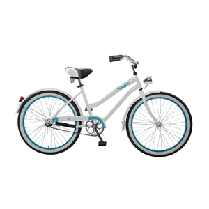 Body Glove Hayden Cruiser Bike, 24 inch wheels, oversized frame, Girl's Bike, White/Teal