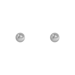 Sterling Silver 4mm High Polish Ball Stud Earrings