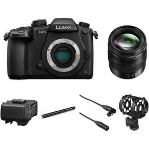 Lumix DC-GH5 Mirrorless Micro Four Thirds Digital Camera with 12-35mm Lens & Microphone Kit