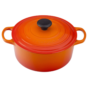 Signature Enameled 4.5 Qt Round French Oven Flame
