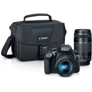 EOS Rebel T6 DSLR Camera with 18-55mm and 75-300mm Lenses Kit