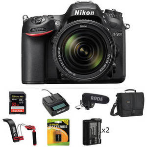 D7200 DSLR Camera with 18-140mm Lens Video Kit