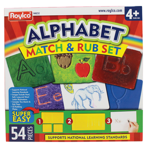 Roylco Alphabet Match & Rub Set