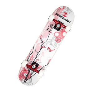 Punisher Skateboards  Cherry Blossom 31.5-Inch Complete Skateboard