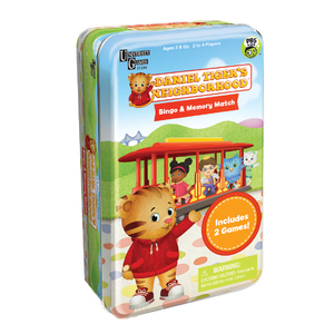 University Games Daniel Tiger's Neighborhood Bingo & Memory Match Tin
