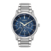 Mens Dress Eco-Drive Stainless Steel Watch Blue Dial