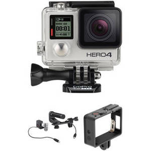 HERO4 Silver with QR Frame and Production Microphone Kit