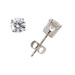 14k White Gold Diamond Solitaire Earrings .15twt