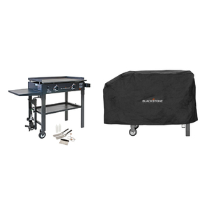 Two Burner 28" Griddle Cooking Station w/ Cover & 7pc Griddlin Kit