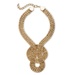 PalmBeach Jewelry Snake-Link Draping Multi-Strand Rope Necklace in Gold Tone