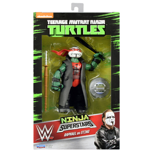 WWE Raphael as Sting -  Teenage Mutant Ninja Turtles 2 TMNT Ninja Superstars Toy Wrestling Action Figure