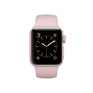 Apple Watch S1 38mm Rose Gold Alum Case w/ Pink Sand Sport Band