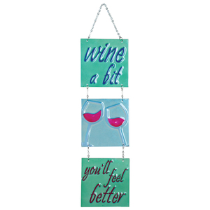 Premier Kite Wine A Bit Glass Expressions Tri Panel