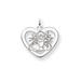 Sterling Silver Disney Tigger Heart Charm