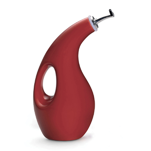 Rachael Ray EVOO Dispensing Bottle with Funnel Red