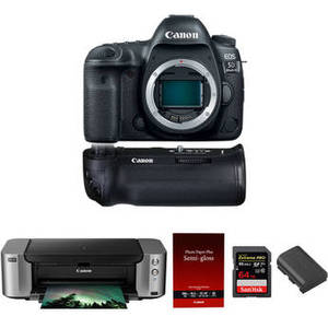 EOS 5D Mark IV DSLR Camera Body with Inkjet Printer Kit