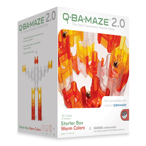 MindWare Q-Ba-Maze 2.0 Starter Box - Warm Colors: 50 Pcs