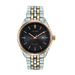 Mens Eco-Drive Two-Tone Watch Black Dial