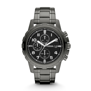 Fossil Mens Dean Chronograph Stainless Steel Watch