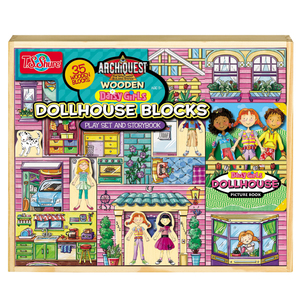 TS Shure ArchiQuest 35 Piece Daisy Girl Dollhouse Blocks