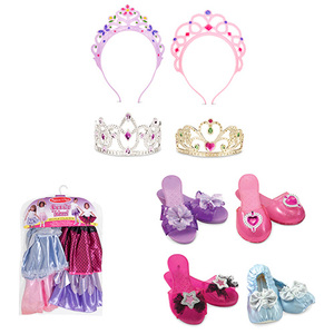 Role Play Collection Dress Up Bundle Ages 3+ Years - Tiara Shoes & Tutus