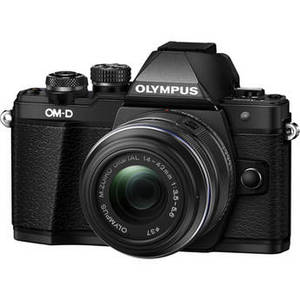 OM-D E-M10 Mark II Mirrorless Micro Four Thirds Digital Camera with 14-42mm II R Lens (Black)