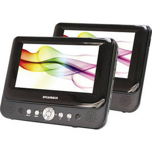 SDVD8737 7" Dual Screen Portable DVD Player