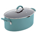 8qt Cucina Hard Enamel Pasta Pot w/ Pour Spout Agave Blue