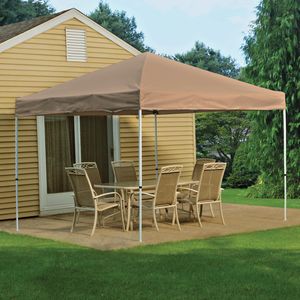 ShelterLogic Pop-Up 10’ x 10’ Open Top Pro Canopy - Desert Bronze