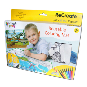 Smart Play ReCreate Large Reusable Dinosaurs Coloring Mat