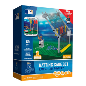 OYO Sports MLB Batting Cage Kansas City Royals Building Block Set