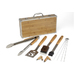 13pc Bamboo Handle Grill Tool Set