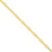 14k Yellow Gold 1.6mm Singapore Chain Anklet - 10 Inch - Lobster Claw