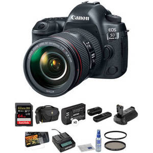 EOS 5D Mark IV DSLR Camera with 24-105mm f/4L II Lens Deluxe Kit