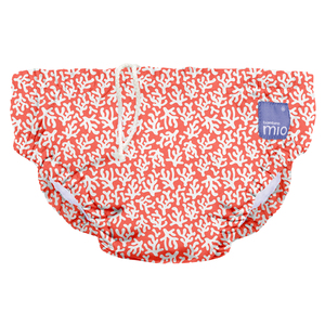 Bambino Mio Reusable Swim Diaper, Coral Reef, Small (0- 6 Months)