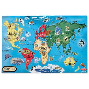 Melissa & Doug World Map Floor (33 pc)