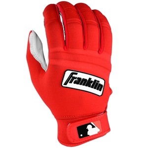 Franklin Sports MLB Adult Cold Weather Batting Glove Pearl/Red XX-Large