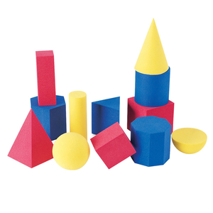 Learning Resources Soft Foam Geometric Shapes Set, 12/Pkg