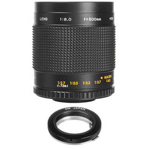 500mm f/8.0 Manual Focus Telephoto Lens for Olympus OM