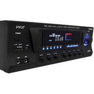 PT270AIU 300 Watts Stereo Receiver AM-FM Tuner, USB/SD, iPod Docking Station & Subwoofer Control