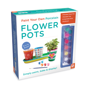 MindWare Paint Your Own Porcelain Flower Pots