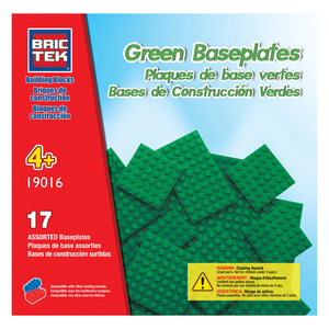 Brictek Green Assorted Baseplates Set