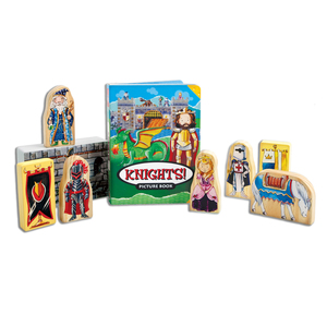 TS Shure ArchiQuest Wooden Castle Blocks Playset and Storybook