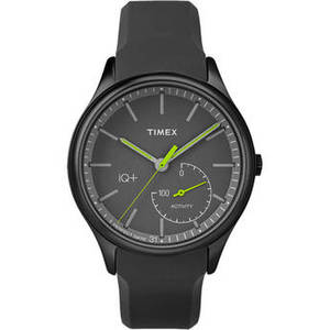 IQ+ MOVE Activity Tracking Watch (Black Case, Black Silicon Band)