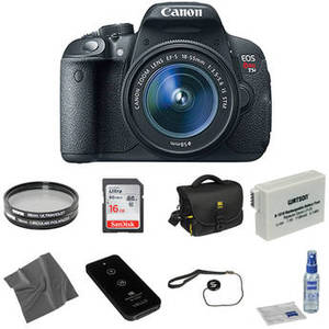 EOS Rebel T5i DSLR Camera with 18-55mm f/3.5-5.6 IS STM Lens Basic Kit