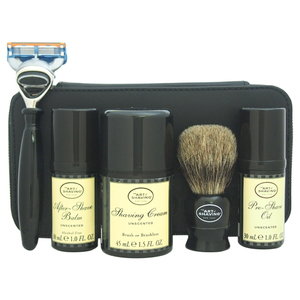 The Art of Shaving Travel Kit - Unscented by for Men - 7 Pc Kit