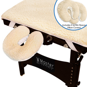 Master Massage Ultra Fleece Pad with 2 pc Ultra Fleece Pillow Covers