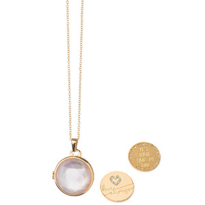 Keynote Round Pearlescent Locket