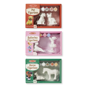 Melissa & Doug DYO Figurine Bundle - Ballerinas, Horses & Pets